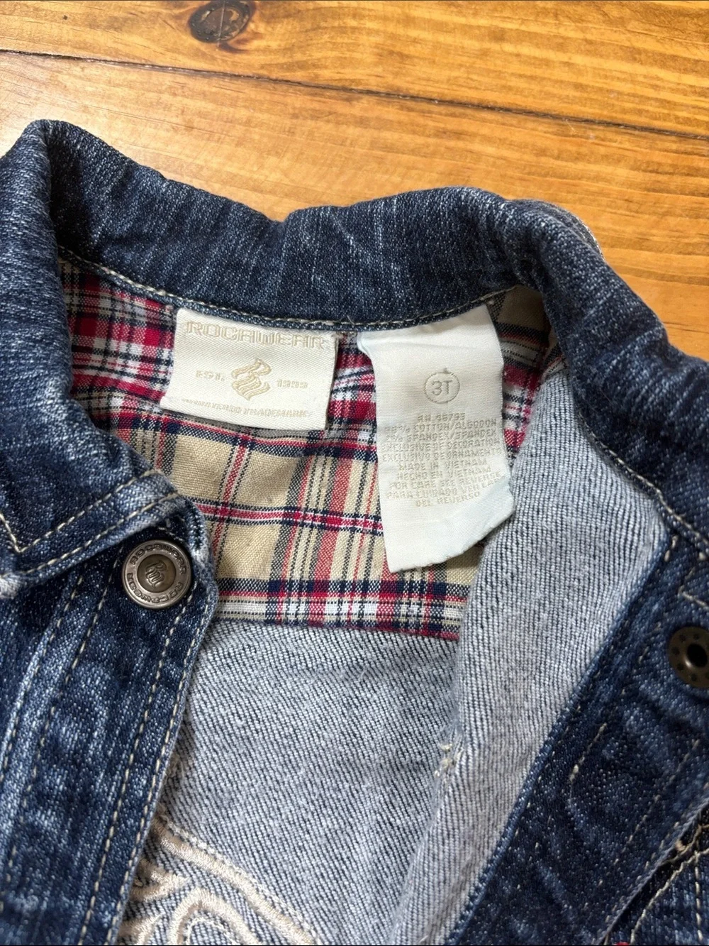 Vintage Rocawear Girls Size 3T Long Denim Jacket or Dress w/o Belt